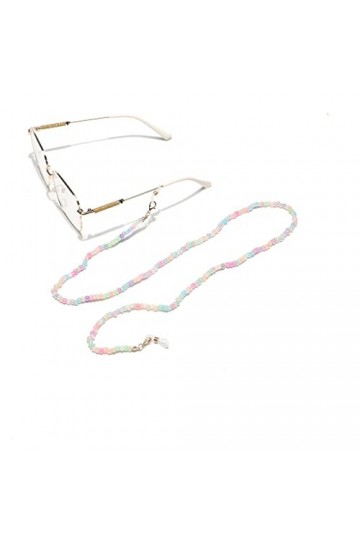 SUNMME Corde de Lunettes de chaîne de Lunettes de chaîne de Lunettes de Perles de Riz de Couleur mélangée de chaîne Faite à l