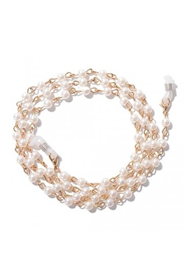 ZLXDP Imitation Perle Chair de chaîne de chaîne de chaîne de chaîne for Femmes élégantes Lunettes de Soleil Porte-Lunettes de
