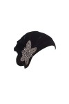 Pluto & Fox Casquettes Bonnets De Tissu Beanie avec Ornement Turban pour La Tête De Femme pour Mariage Fête Cancer Chimio Chi