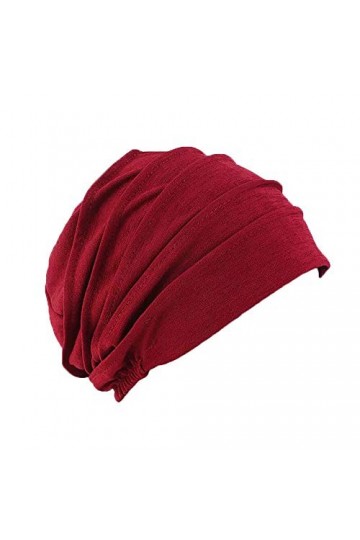 Pluto & Fox Casquettes Bonnets De Tissu Coton Beanie De Couleur Lisse Turban pour La Tête De Femme pour Mariage Fête Cancer C