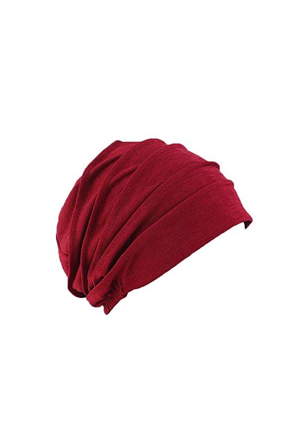Pluto & Fox Casquettes Bonnets De Tissu Coton Beanie De Couleur Lisse Turban pour La Tête De Femme pour Mariage Fête Cancer C
