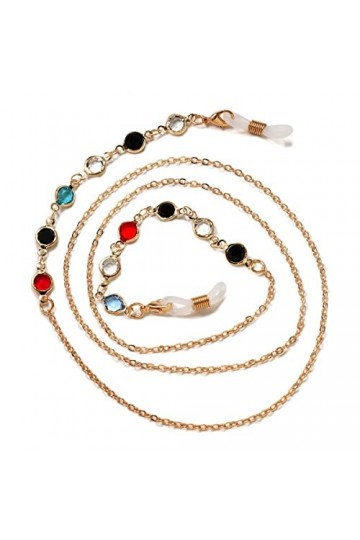 JJZXD Sangle Support Lunettes de Soleil lanière Collier accrocher sur Le Cou Lunettes Femmes Hommes Lunettes chaîne Color : 