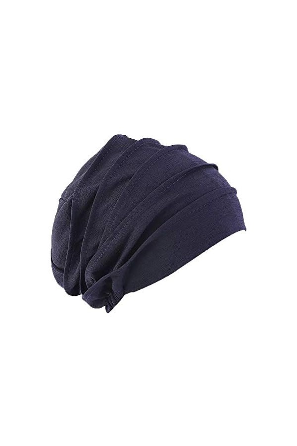 Pluto & Fox Casquettes Bonnets De Tissu Coton Beanie De Couleur Lisse Turban pour La Tête De Femme pour Mariage Fête Cancer C