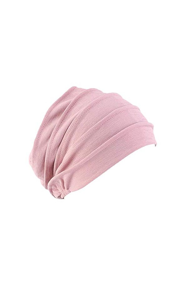 Pluto & Fox Casquettes Bonnets De Tissu Coton Beanie De Couleur Lisse Turban pour La Tête De Femme pour Mariage Fête Cancer C