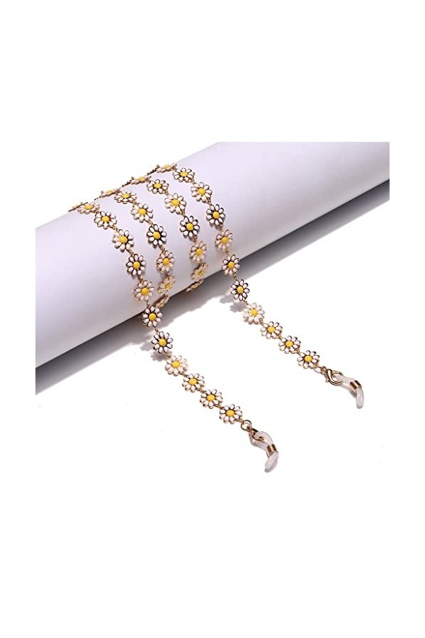 LLLY Chaîne à la Main en métal Lunettes Corde Couleur Or Pendentif chaîne à Lunettes