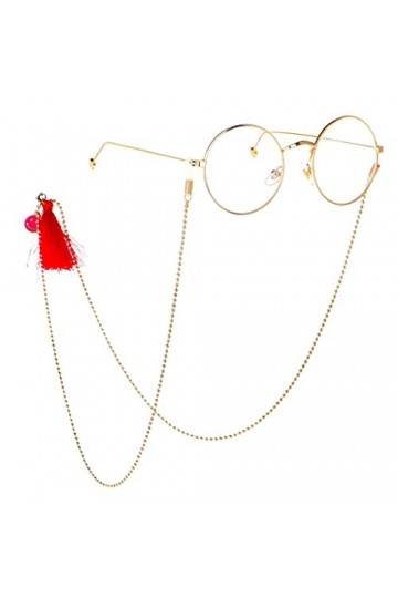 Liuzh Chaîne de lunettes de soleil avec pendentif en forme de smiley