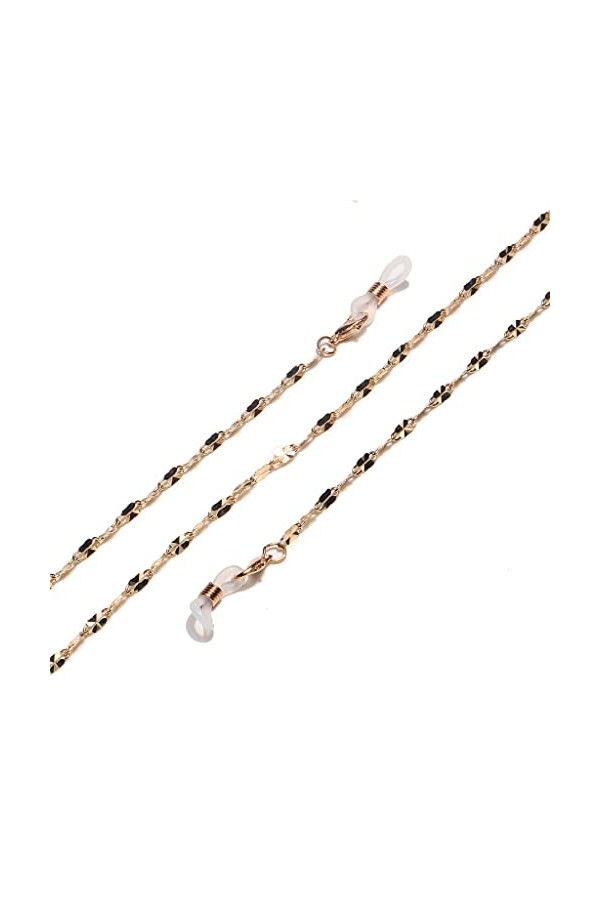 SUNMME À la Mode et Facile à Perdre la chaîne de Lunettes en métal de Cordon de Lunettes de chaîne de lèvre imprimée par Or d