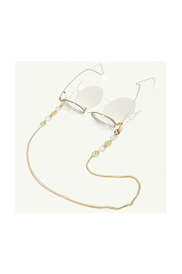 ZLXDP Perle Perles Lien Chaîne Lunettes de Lunette Cintre Cinkalce Lunettes Lunettes Lunettes de Soleil Sangle Cordon Porte-C