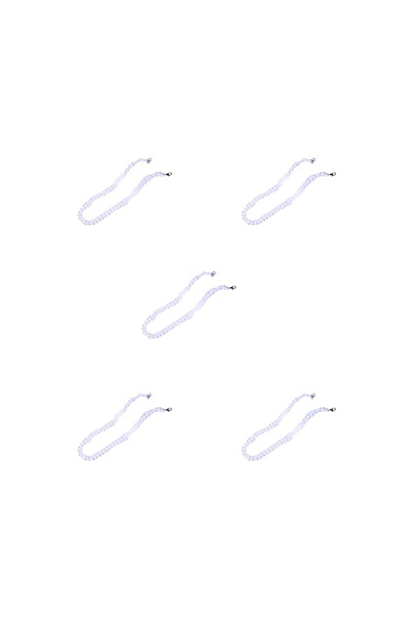 SBTRKT 5 morceaux de chaîne en fibre acrylique, tendance moderne, robuste, antidérapant, anticorrosion, petit et exquis, soli