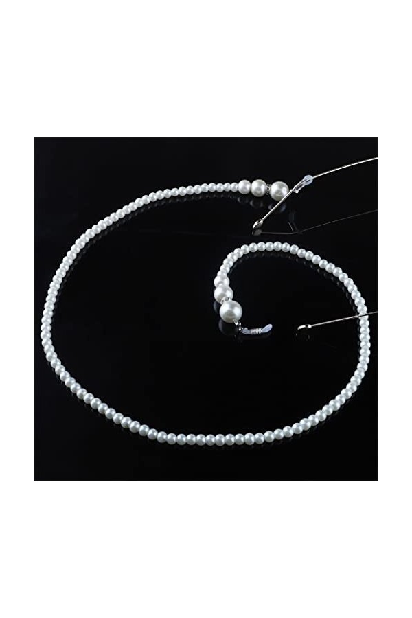 SUNMME Chaîne à Lunettes, Cuivre, Coloré, Perles, Perles, Chaîne épaisse, Corde à Lunettes