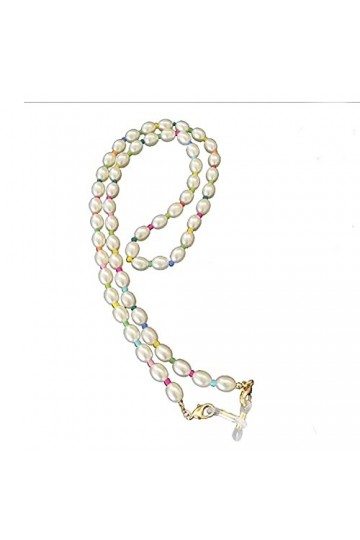 YANYUESHOP Couleur mélangée Imitation Perle Lunettes Chaîne Femmes Lunettes De Soleil Accessoires Multifonction Anti-Perte Ca