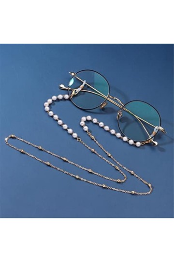 chaîne de lunettes Chaîne de lunettes de lecture pour femmes Lunettes de soleil Cordes décontractées Perles Perles Chaîne de 