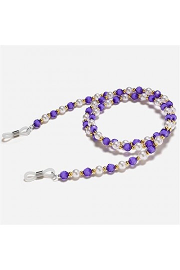 LLLY Chaîne De Lunettes Perles de Sept Couleurs Lanyard Lanyard Lanyard Lunettes Sangle Lunettes de Soleil Cordes Casual Lune