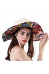 iHomey Chapeau de Soleil en Coton Léger et Compressible Chapeau de Soleil Souple en Forme de Flasque Réversible UPF 50+ Chape