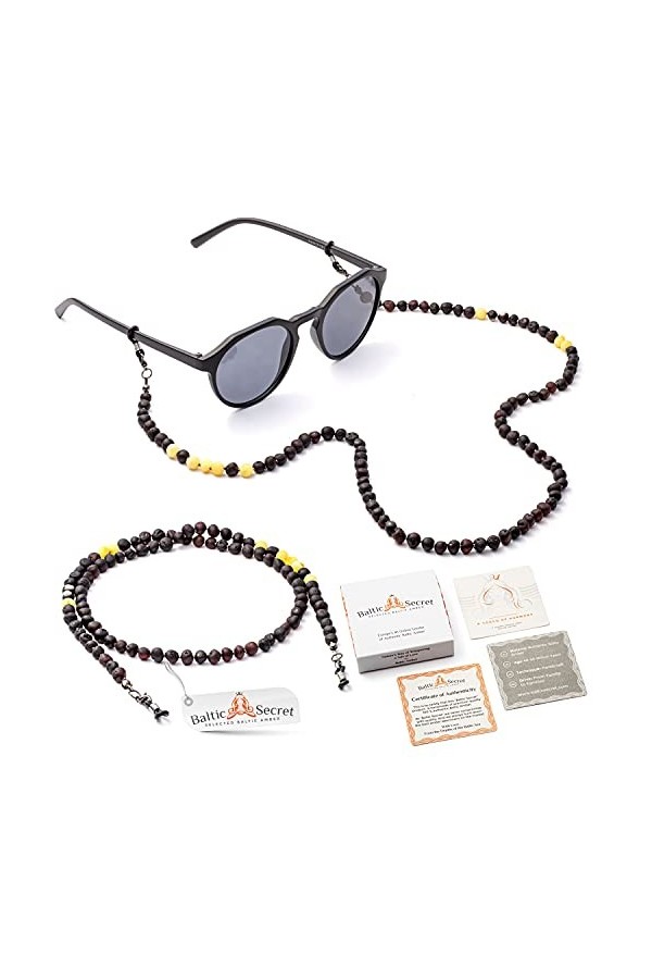 Chaîne de lunettes de soleil, collier dambre pour femme, chaînes de lunettes et cordons pour lunettes, cordon tour de cou po