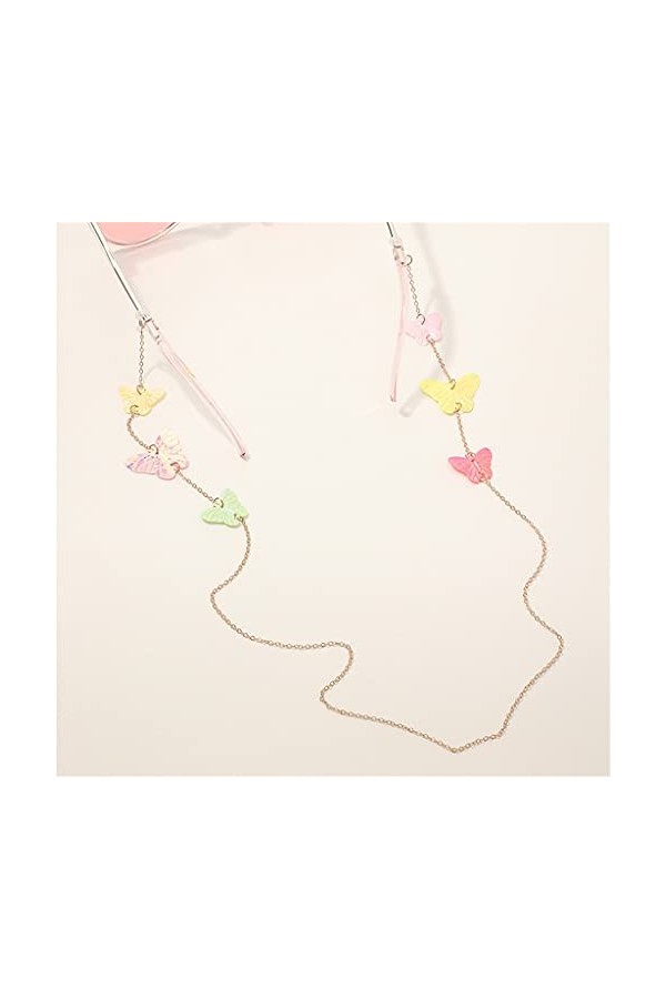 Asymétrique Couleur Papillon Lanière Tenir Sangles Cordons Lunettes de Lecture Chaîne Mode Femmes Lunettes de Soleil Accessoi
