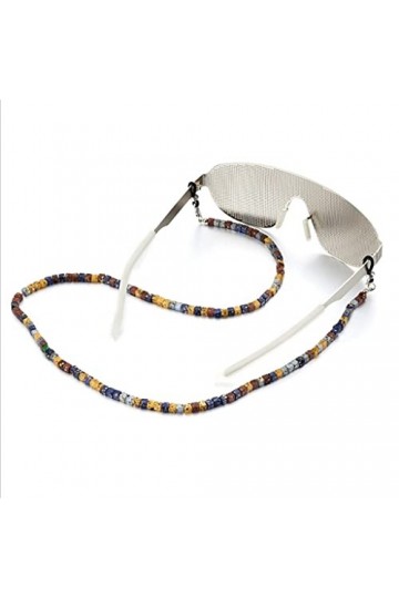 WJCCY Bohemia Cordons de pierre multicolores Lecture Lunettes Chaîne Femmes Sunglasses Accessoires Lanyard Hold Hangles Colo