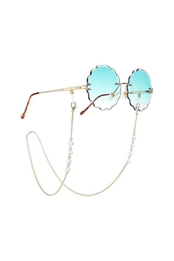 Lunettes Chaînes Transparent Cristal Lecture Lunettes De Soleil Chaînes Perle Femmes Lanière Accessoires Lunettes De Soleil T
