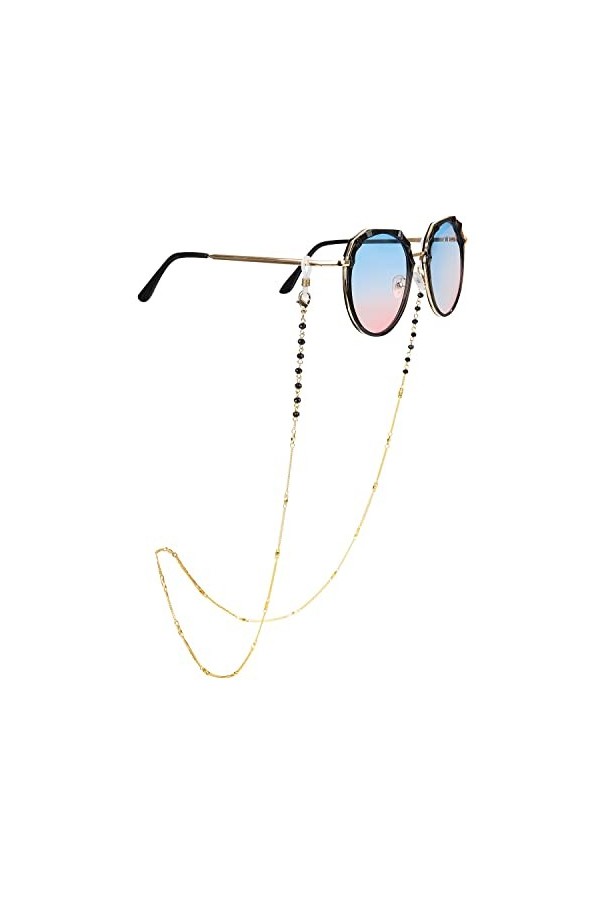 FIDDAA Chaîne de Lunettes Porte-Sangle de Lunettes de Soleil Cordons de Verre de Lecture Longe Collier de Perles Chaîne Chaîn