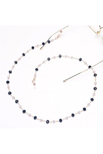 8mm Cristal Perle Or Chaîne De Lunettes De Soleil Lunettes De Soleil Corde De Lunettes Anti-Perte Et Anti-Chute