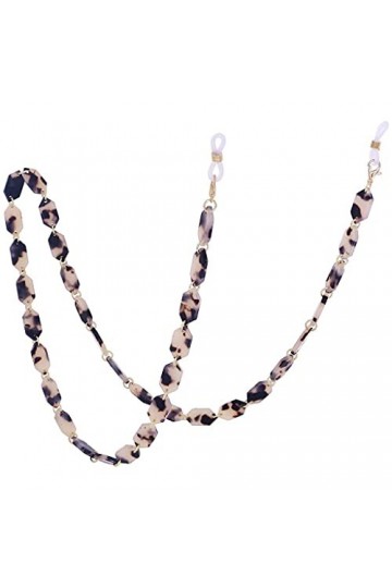 XOUVY Résine Hexagone Lunettes Chaîne Femmes Lunettes De Lecture Suspendus Collier Longe Collier Bijoux Couleur: J H 