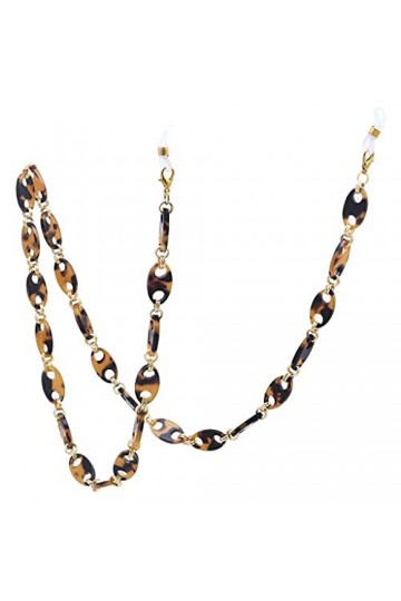 XOUVY Résine Hexagone Lunettes Chaîne Dames Lunettes De Lecture Suspendus Collier Lanière Sangle Collier Bijoux Couleur: J 