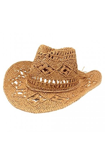 Chapeau Cowboy Femme Chapeau Canotier Homme Chapeau Femme Ceremonie Casquette Homme Grande Taille évider Bucket Chapeau Paill