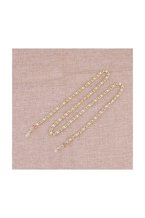 LHLLHL Or Lunettes Chaînes Femmes Hommes Cou Lunettes Cordon Titulaire Lunettes De Soleil Corde Accrocher Lunettes Lunettes L