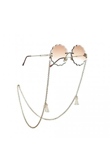 Générique Chaîne de Lunettes pour Femme Gland Perle Lanière Sangle de Lunettes Lunettes de Soleil Cordons Accessoires de Lune