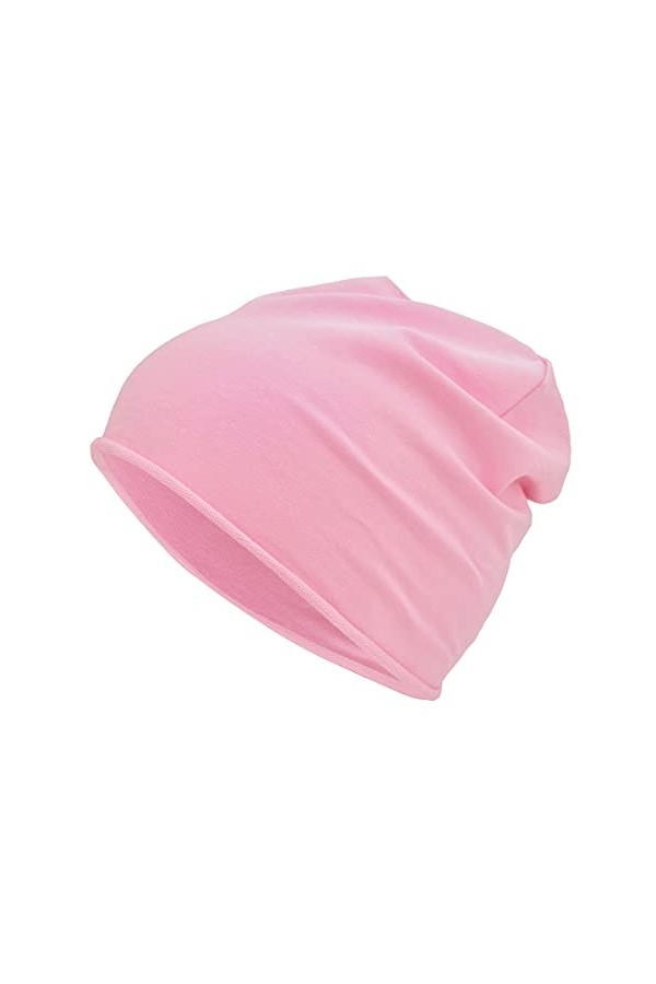 Colours & Beauty Bonnet Unisexe légère en Coton Extensible Rose | Bonnet Souple en Coton Élastique | Chapeau Style Bonnet pou