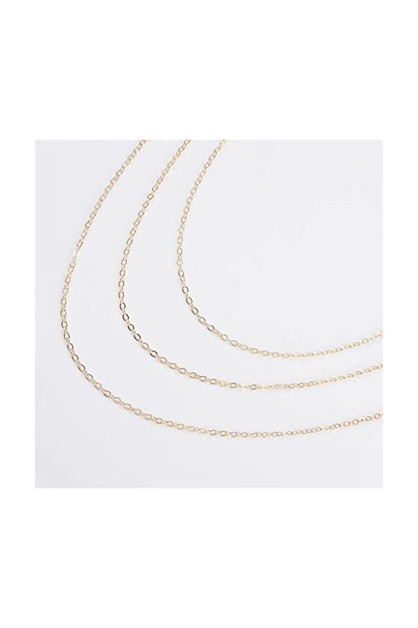 YANYUESHOP Lanyard Multi-Couche Gland Lunettes Or Couleur Chaîne Lunettes Sangle Lunettes de Soleil Cordons Casual Lunettes A