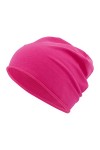 Colours & Beauty Bonnet Unisexe légère en Coton Extensible Rose | Bonnet Souple en Coton Élastique | Chapeau Style Bonnet pou