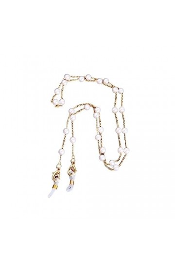 NXYDQ Lunettes Chaîne Anti Perte Perle Lunettes Chaîne Métal Lunettes Chaîne Suspendue Corde Suspendue Cou Lunettes Corde