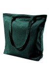TTIAISHLE® Grand sac femme en velours côtelé avec fermeture éclair, sac fourre-tout, sac à bandoulière, sac en tissu jute sac