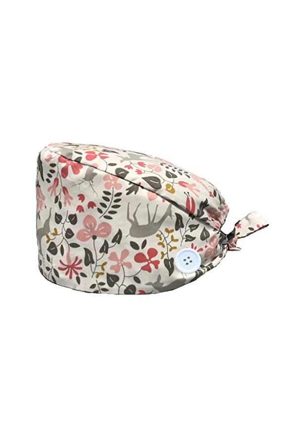 crazy bean Calot Chirurgien Unisexe Ajustable Casquette Femme Casquettes De Travail RéGlable Respirants Coton Bonnet ImpriméE