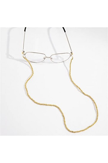 TKFDC Chaîne de perles acrylique de hip hop pour lunettes Cordons de cou lunettes de soleil Lanyard Femmes Reading Lunettes A