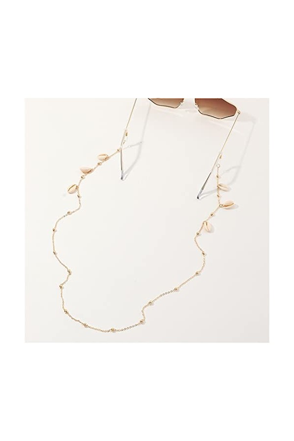 TKFDC Coquille naturelle Beads Beads Lanyard Tenir Sangles Cordons Lecture de lunettes Chaîne Femmes Sunglasses Accessoires 