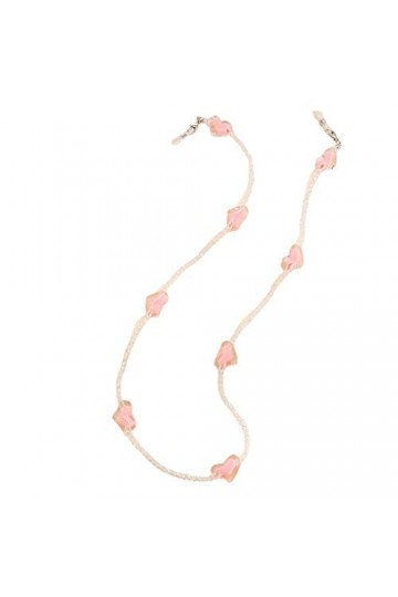 FIDDAA Chaîne de Lunettes for Femmes élégant Masque lanière Amour Cristal Masque chaîne Yeux Lunettes Support Sangle