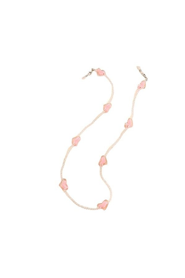 FIDDAA Chaîne de Lunettes for Femmes élégant Masque lanière Amour Cristal Masque chaîne Yeux Lunettes Support Sangle