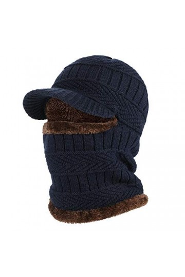 AYPOW Winter Bonnet Bonnet Balaclava en Tricot avec Cache-Cou Flexible, Masque Unisexe Coupe-Vent Ski Chaud pour Sports de Pl