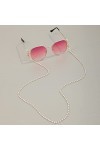 FIDDAA Lunettes Chaîne Masque Sangle Titulaire Femmes Collier Lecture Lunettes De Retenue Multifonctionnel Lunettes De Soleil