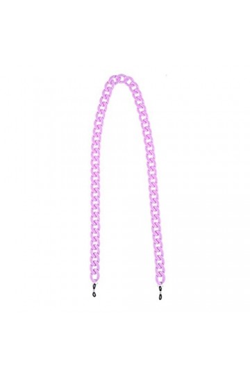 XOUVY Chaîne de Lunettes de Soleil pour Dames Lunettes de Lecture en Acrylique Chaîne Porte-Sangle de Cou Lunettes Sangle Lon