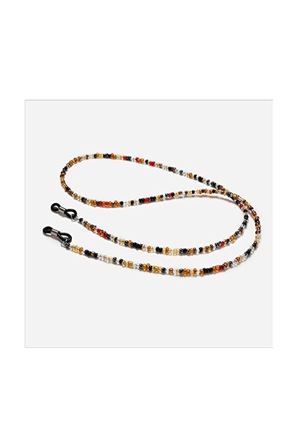 chaîne de lunettes Bohême Perles transparentes Lecture Lunettes Chaîne Lanière Tenir Sangles Lunettes de soleil Chaîne Cordes