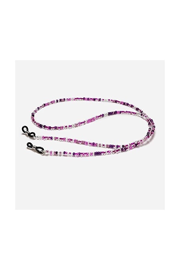 chaîne de lunettes Bohême Perles transparentes Lecture Lunettes Chaîne Lanière Tenir Sangles Lunettes de soleil Chaîne Cordes