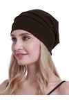 osvyo Coton Chemo Chapeaux Soft Casquettes Cancer Coiffures pour femmes perte de cheveux emballage scellé, café, taille uniqu