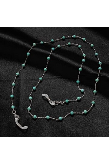 TKFDC Chaînes de lunettes de soleil for femmes breloques en métal lunettes lanière collier porte-lunettes sangle cordon lunet