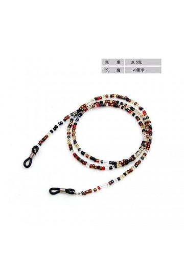 Sweden Chaîne de lunettes à suspendre pour lunettes - Chaîne de lunettes de presbytie, D, 70 cm