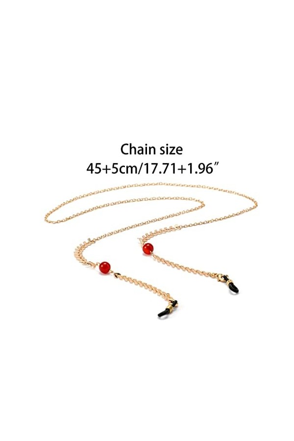 GPPZM Lunettes de Soleil chaîne plaqué Or Lunettes Cordon Lunettes de Soleil Sangle Porte-chaîne de Lunettes