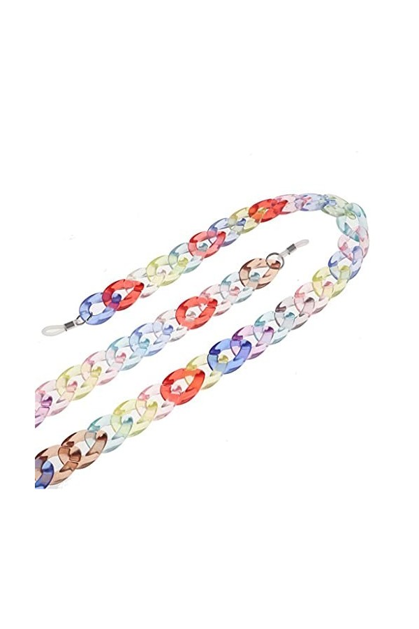 XOUVY Lunettes de Lecture Collier Suspendu chaîne de Lunettes chaîne de Lunettes de Soleil en Acrylique Sangle de Lunettes po