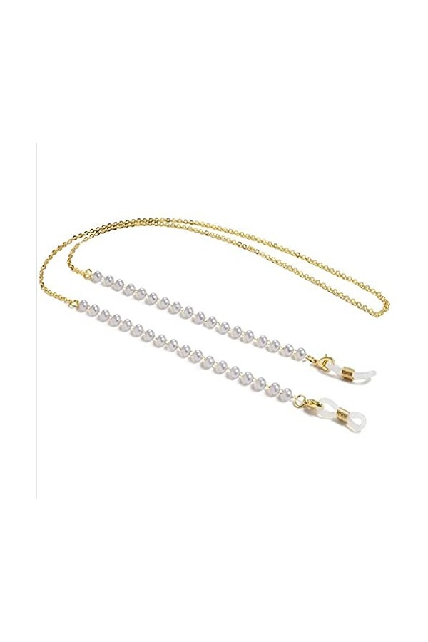 GJRFYJ Perle Black Perle Lunettes Lecture Lunettes Lunettes de soleil Sanging Chaîne Lunettes de soleil Spectacles Titulaire 